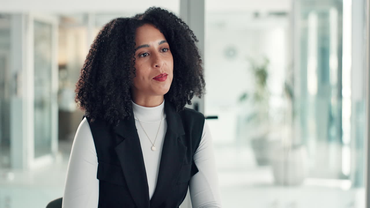 Businesswoman shaking hands in a meeting