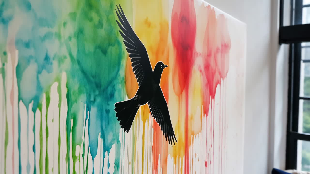 Bird art painting