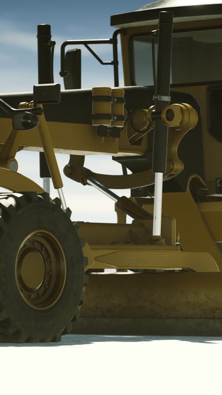 Heavy machinery working on a construction site during bright daylight