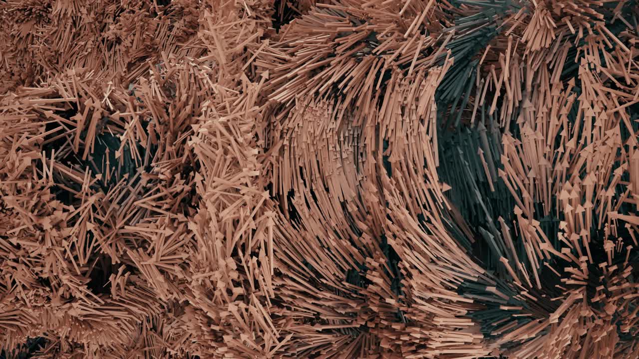 las flechas abstractas explotan a través del cuadro.