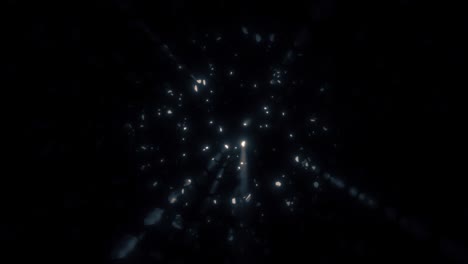 la luz épica rompiendo a través de la oscuridad en el fondo del video en bucle