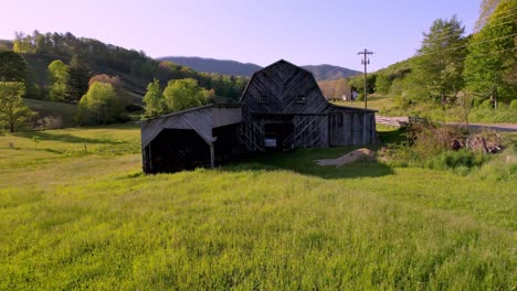 old barn with pickup in bethel nc, north carolina