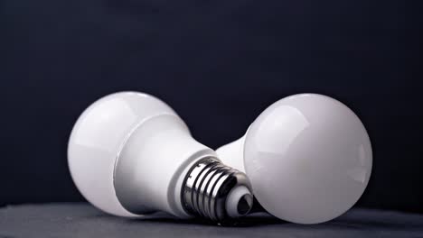 close-up of light bulbs on the table
