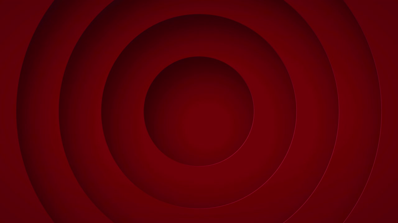 Rød baggrund, arkitektonisk futuristisk konstruktion, 3D motion design, lagdelt papirkunst, 4K tapet, abstrakt geometrisk mønster