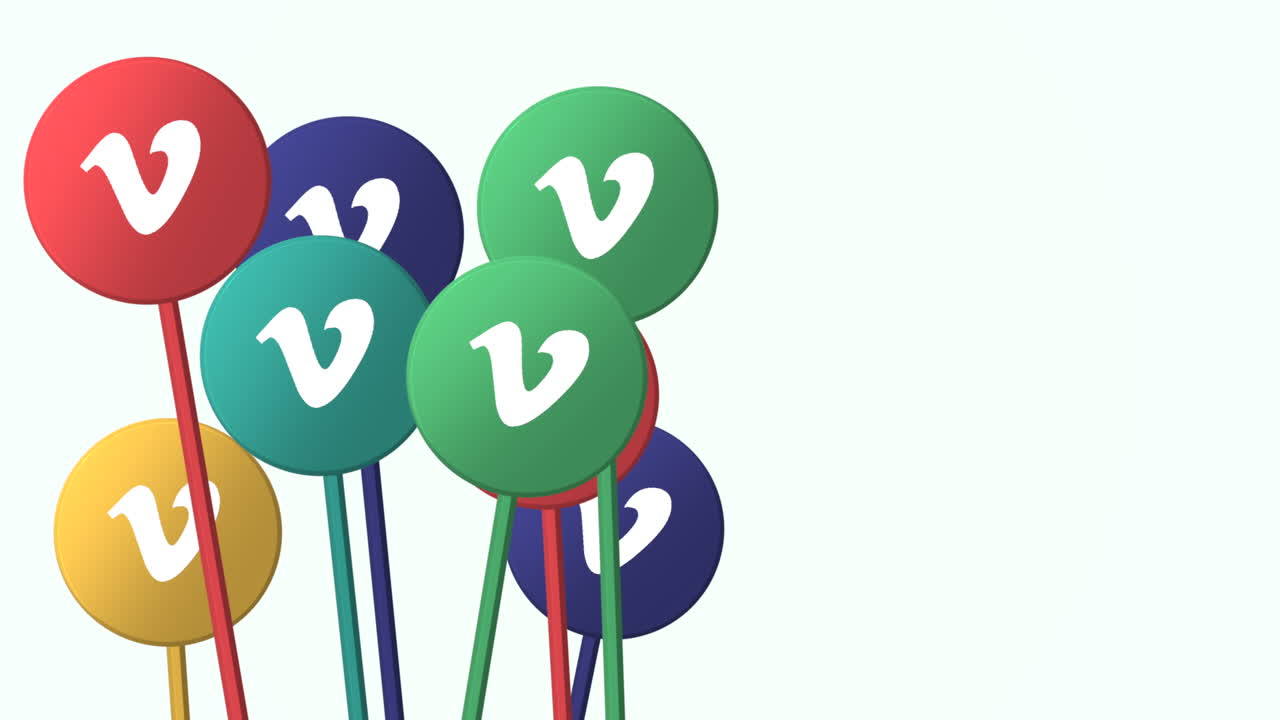 patrón de iconos de vimeo social en el fondo de red 2