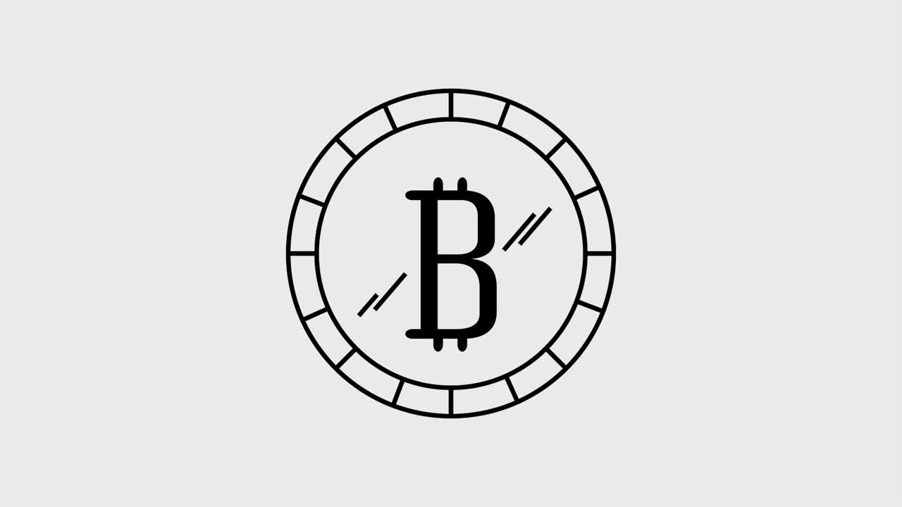 bitcoin cryptocurrency digital animation