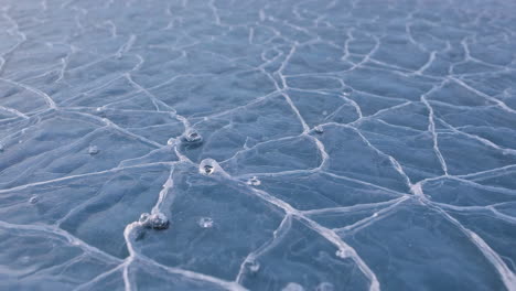 frozen ice surface