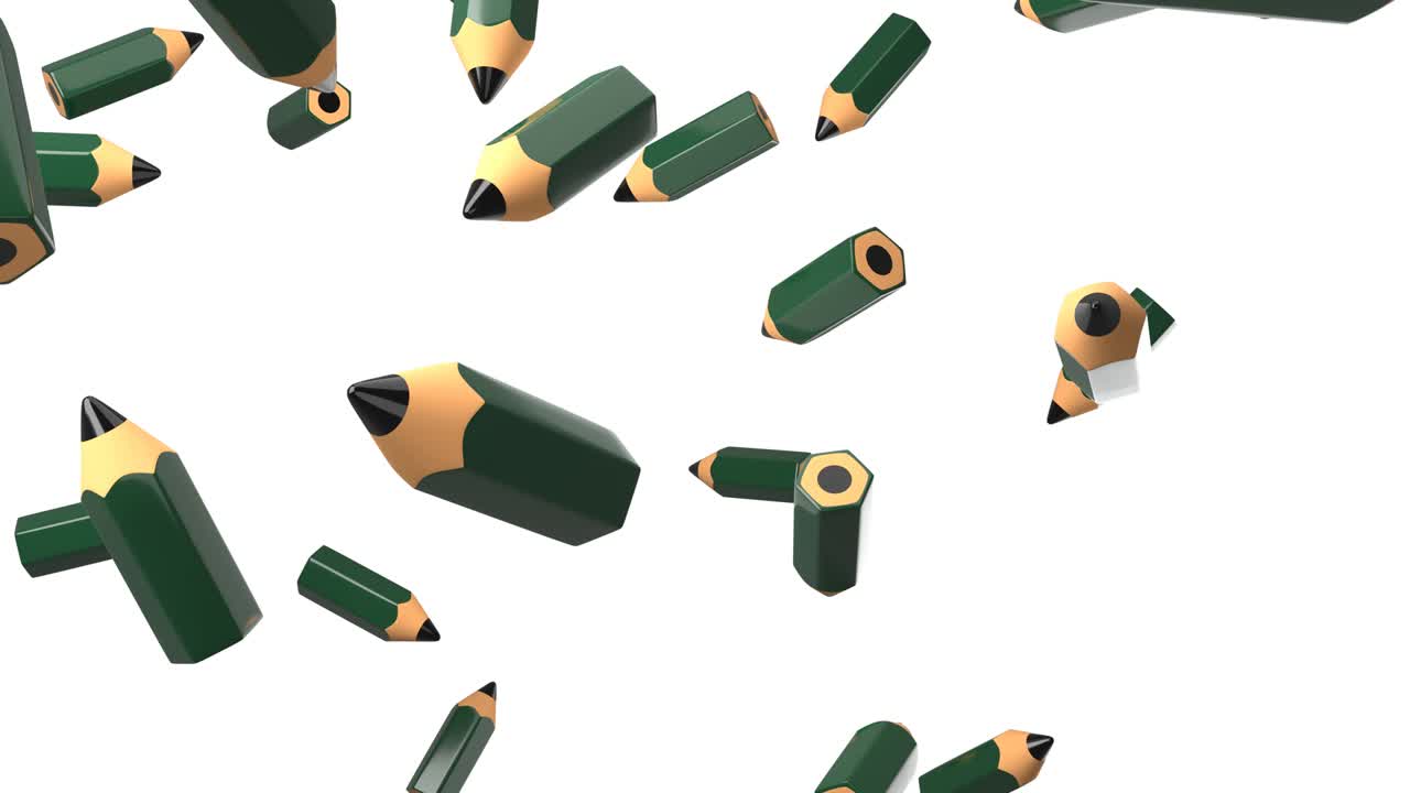 lápices sobre un fondo blanco.