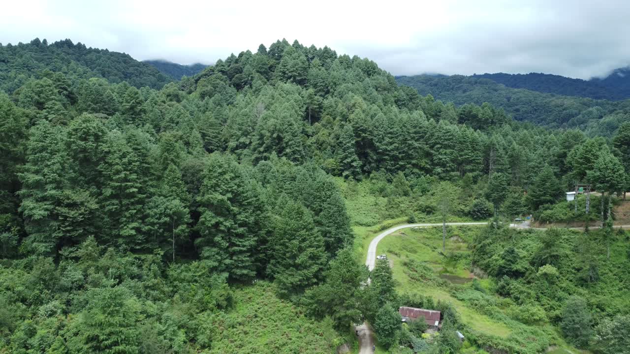 vista del paisaje del valle en arunachal pradesh, india