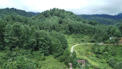 landscape view of valley in arunachal pradesh india