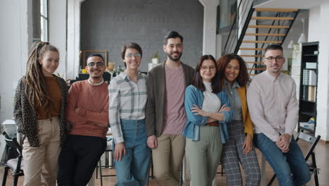 diverse group of happy business professionals