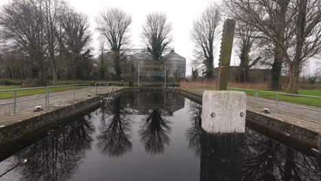 athy kildare ireland industrial heritage canal gates and industrial infrastructure from another era