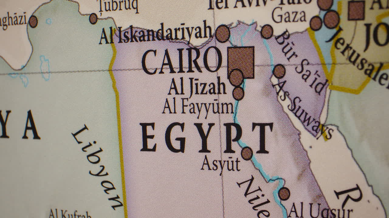 Map of Egypt and Surrounding Regions