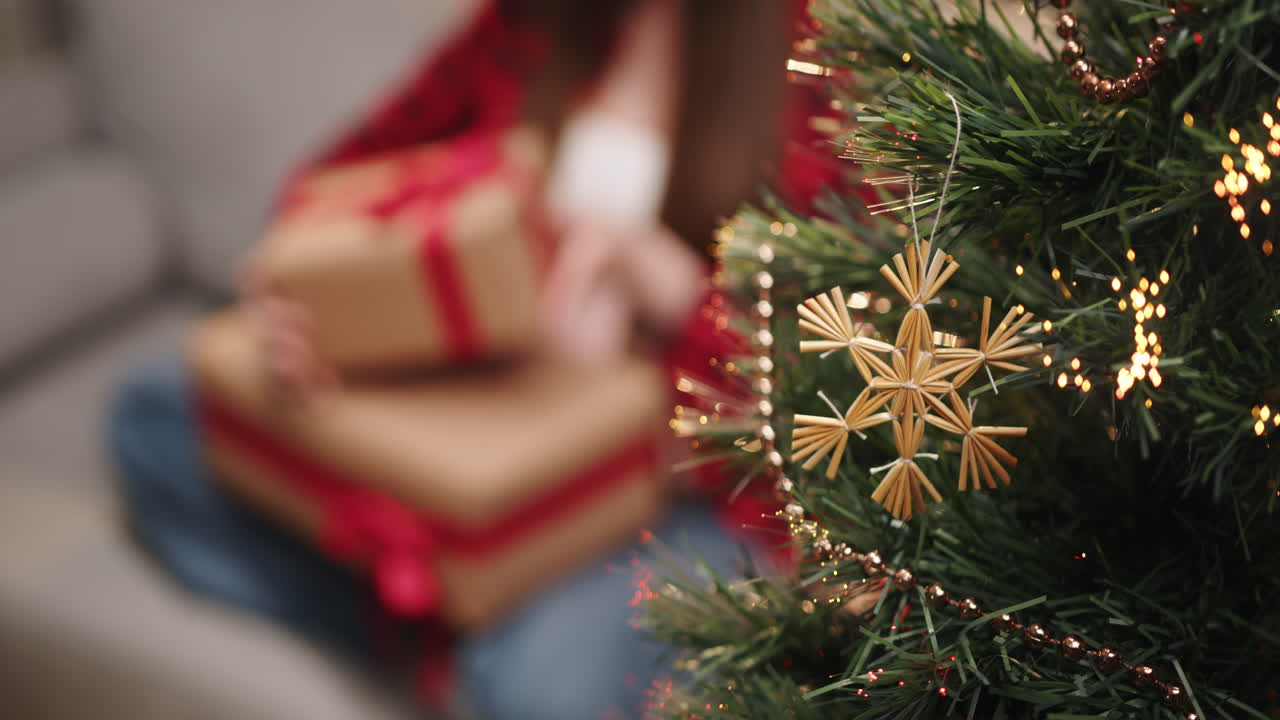 regalos de Navidad y árbol