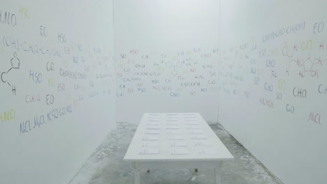 chemical art installation