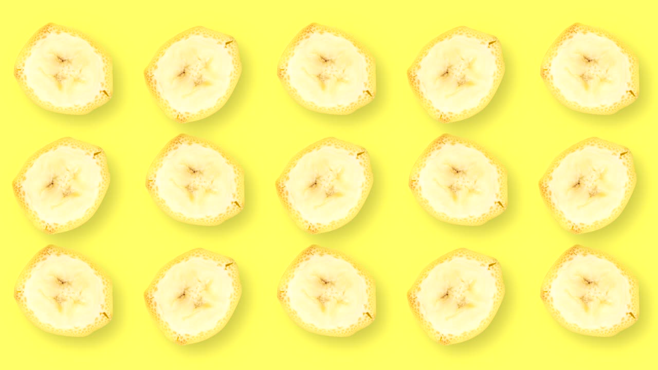 움직이고 회전하는 과일과 함께 애니메이션 영화