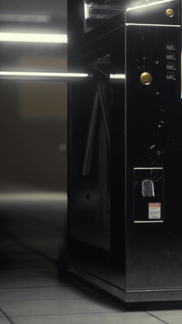 Turnstile at entrance of subway station in early morning hours