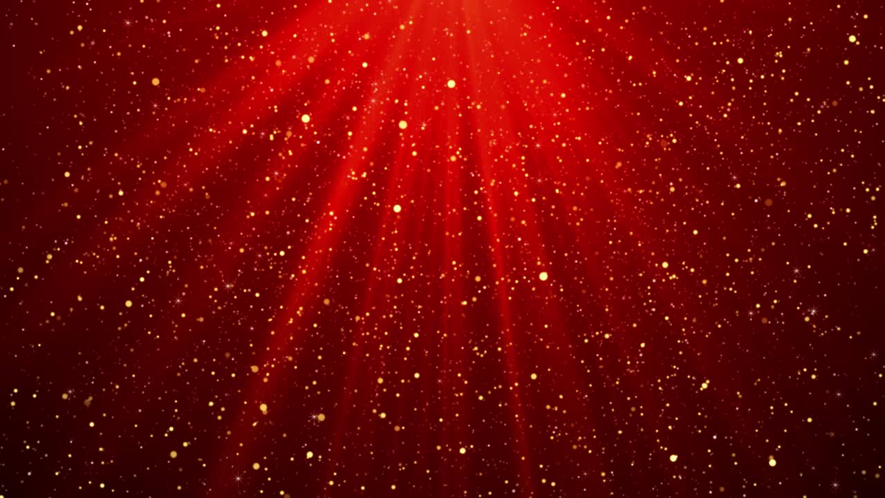 반짝이는 조명과 불꽃이 튀는 입자 애니메이션이 담긴 마법 같은 4K 추상 배경