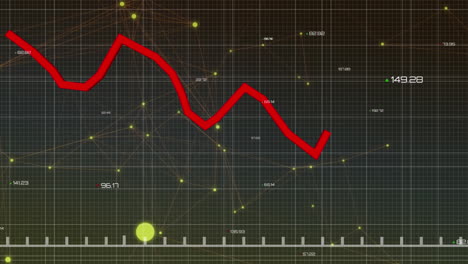 animación procesamiento de la línea roja sobre la cuadrícula