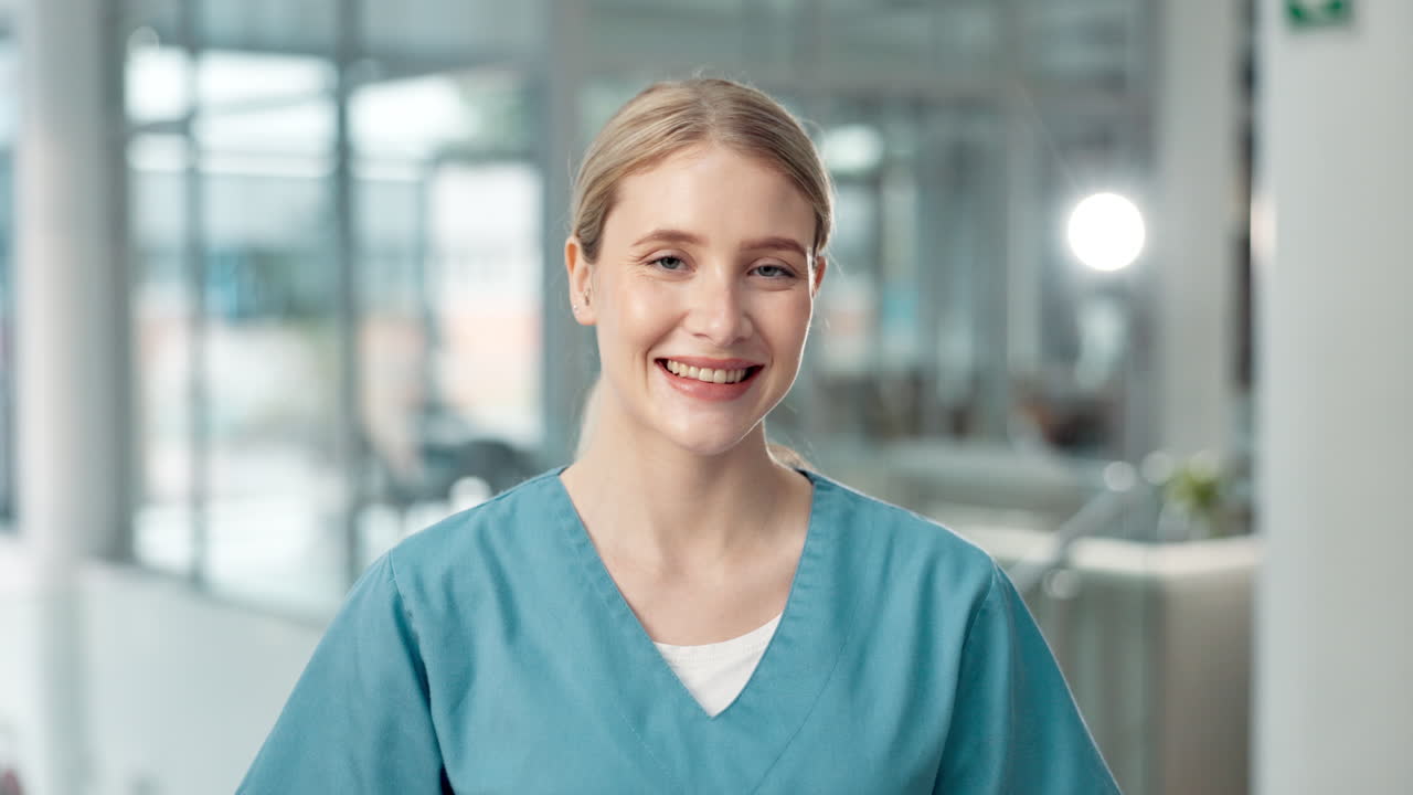 Portrait of a smiling doctor or nurse