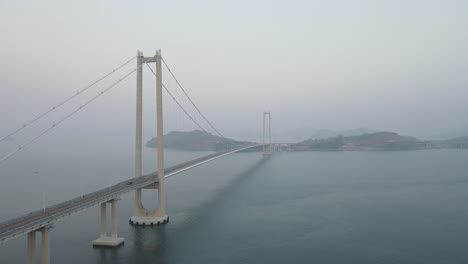 suspension bridge in goheung county in south korea