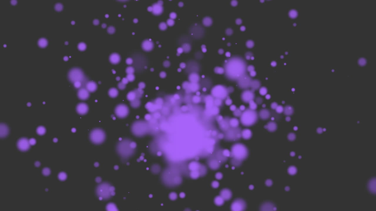 초현실적인 검은 캔버스에  ⁇ 어져 있는 매혹적인 보라색 얼룩들이