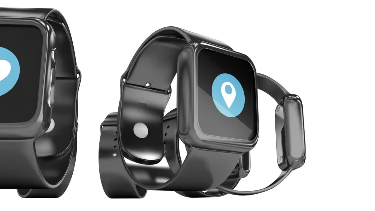 reloj inteligente futurista con un ícono diferente