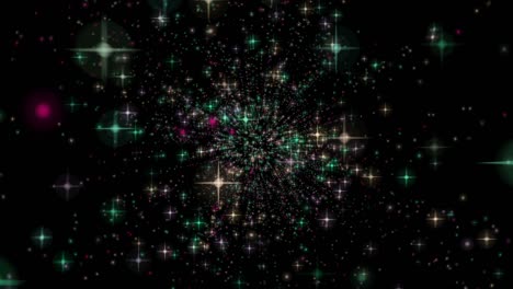 partículas abstractas galaxias estrellas