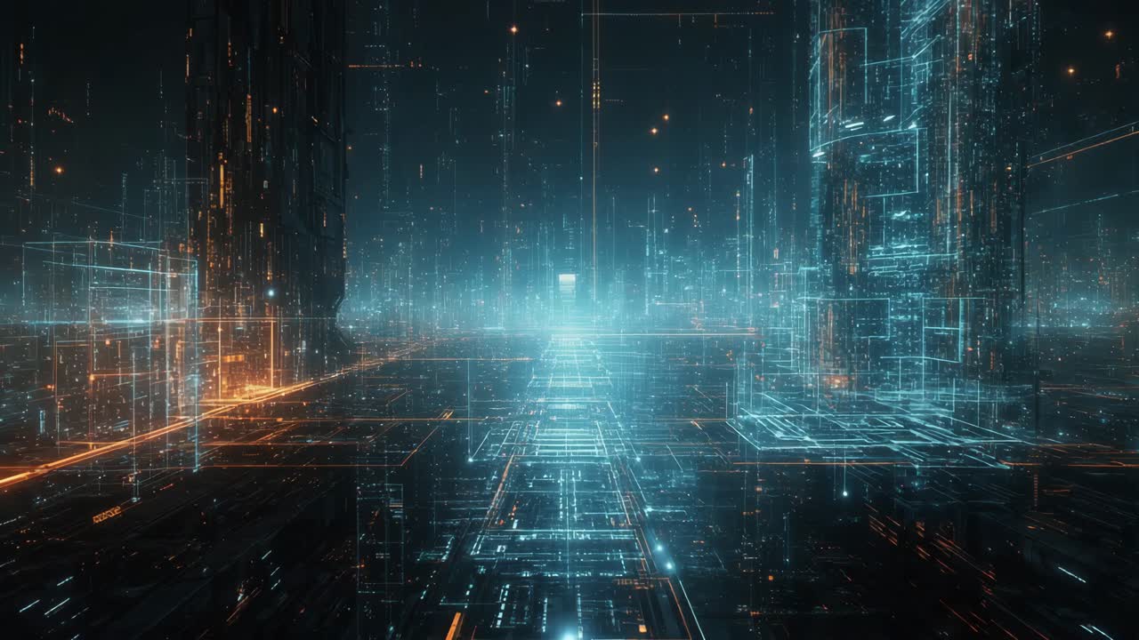 Futuristic Cyberpunk Cityscape