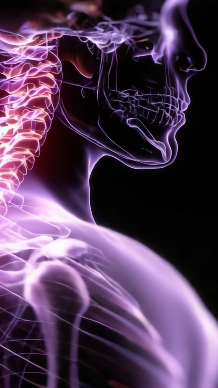 Rivelando la Bellezza Intricata dell'Anatomia Umana: Una Sbalorditiva Rappresentazione Visiva della Colonna Vertebrale, del Sistema Nervoso e delle Complesse Interconnessioni all'Interno del Corpo
