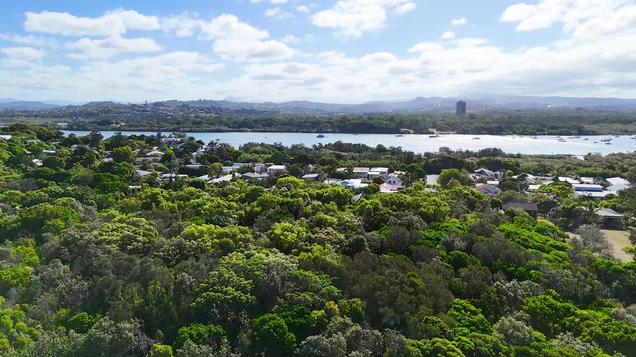 Lush greenery and coastal scenery in Fingal Head