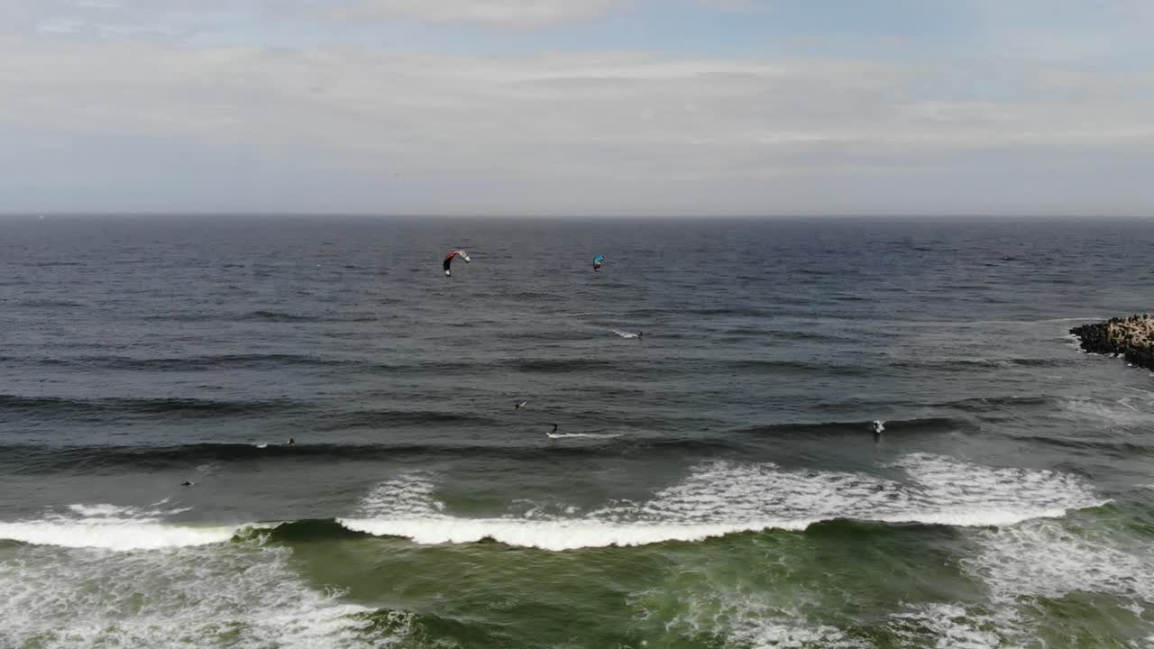 EDITORIAL VIDEO: Kite Surfing at Manasquan Inlet, Manasquan NJ, Jersey Shore Surf