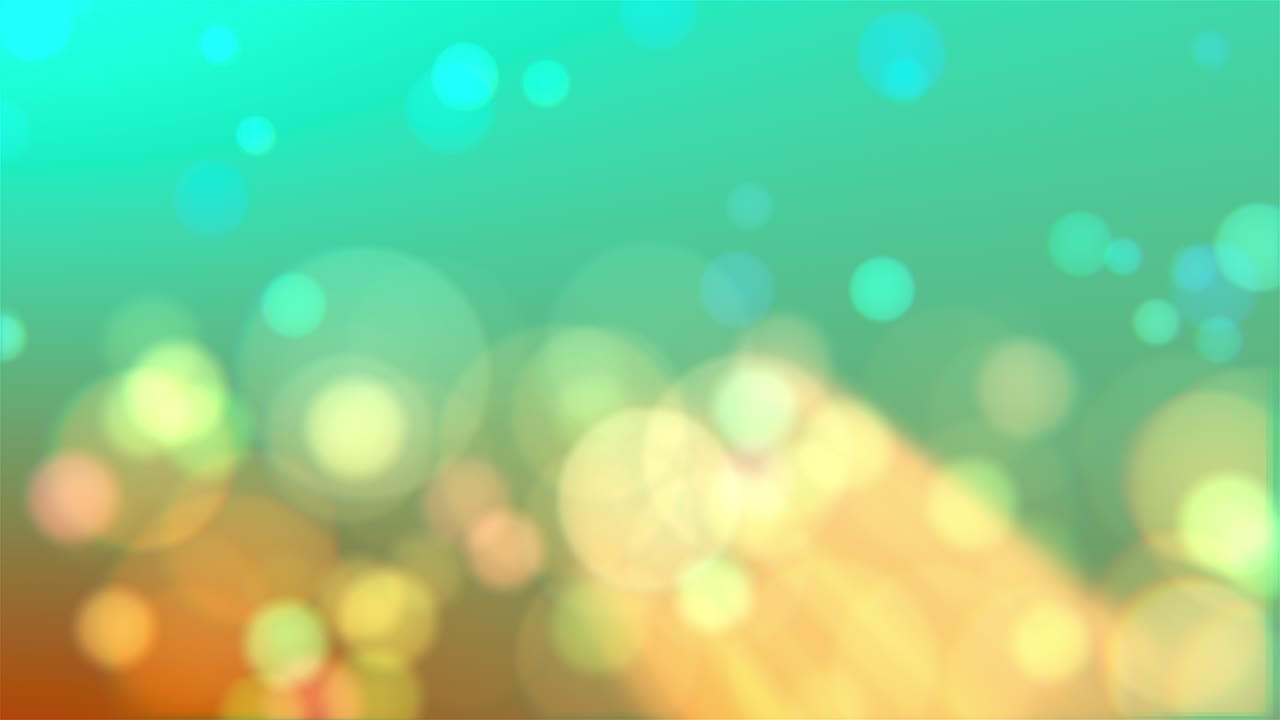 partículas borrosas de colores con bokeh