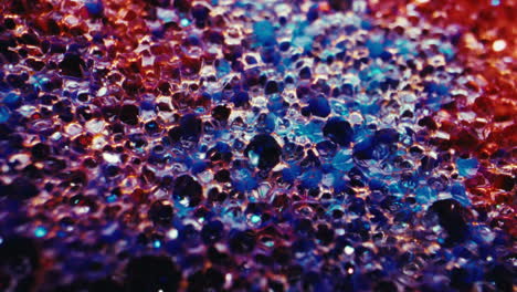 close-up view of colorful sponge texture