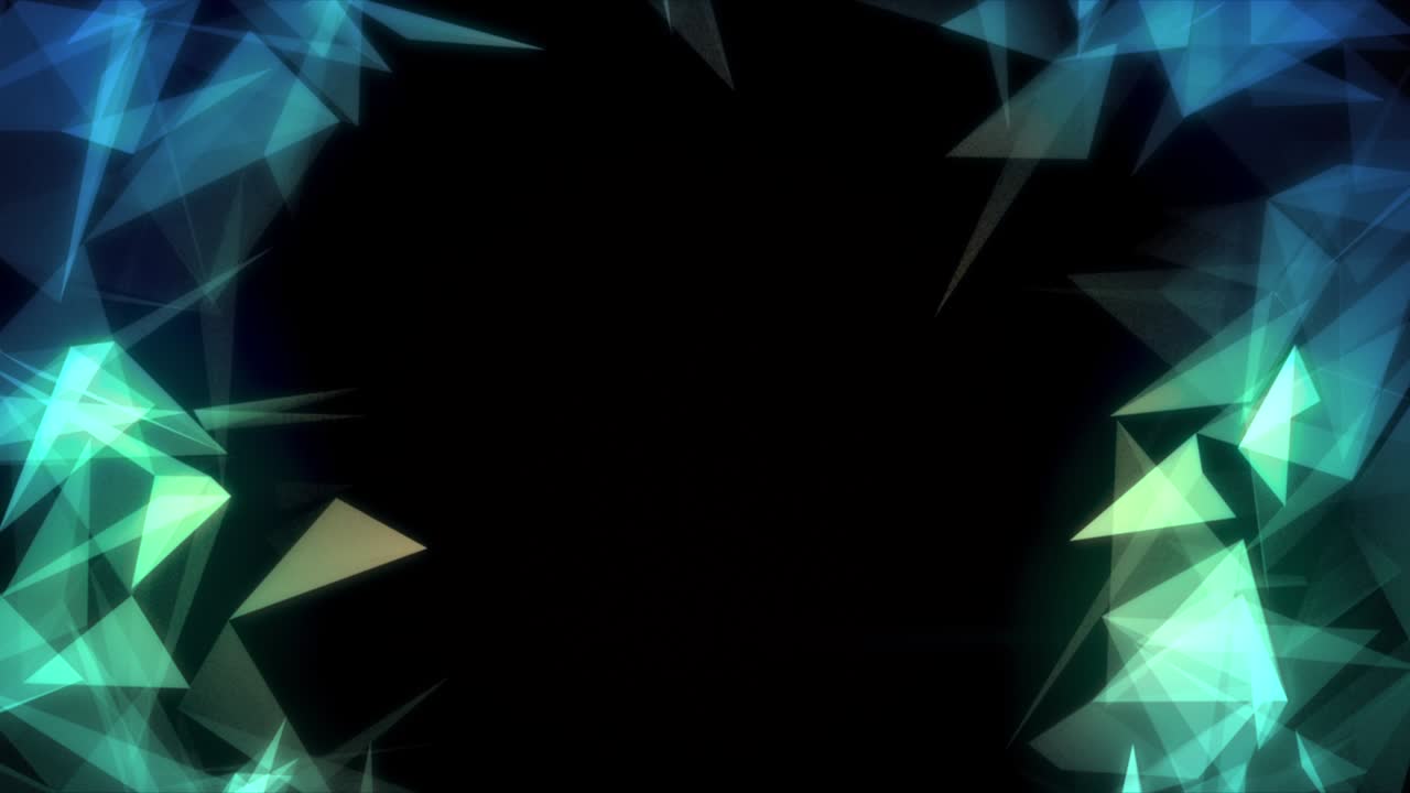 fondo digital abstracto con bucle de polígonos conectados