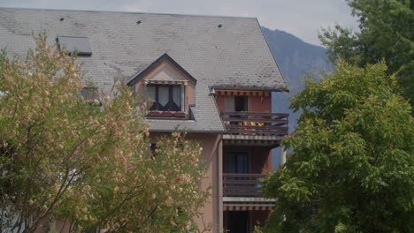 apartment building in the french alps