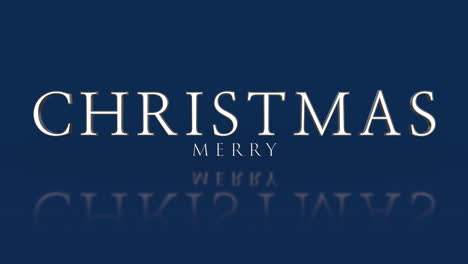 Elegance-style-Merry-Christmas-text-on-blue-gradient