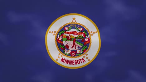 minnesota dense flag fabric wavers, background loop