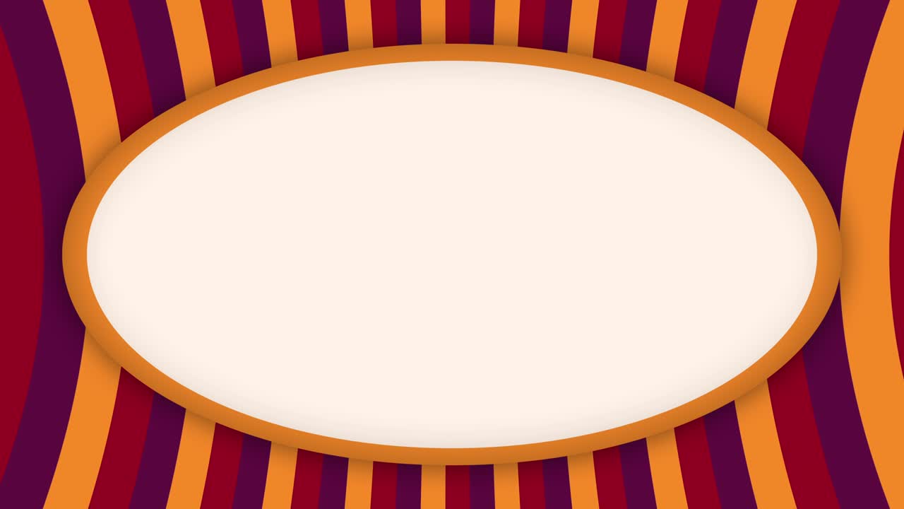 estandarte de marco blanco en animación de rayas