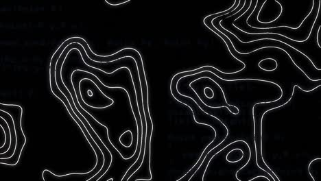 animación de líneas blancas que se mueven sobre fondo negro
