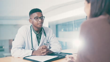 doctor discussing with patient