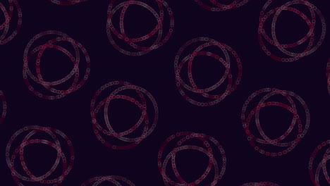 dynamic black and red circle pattern with swirling lines