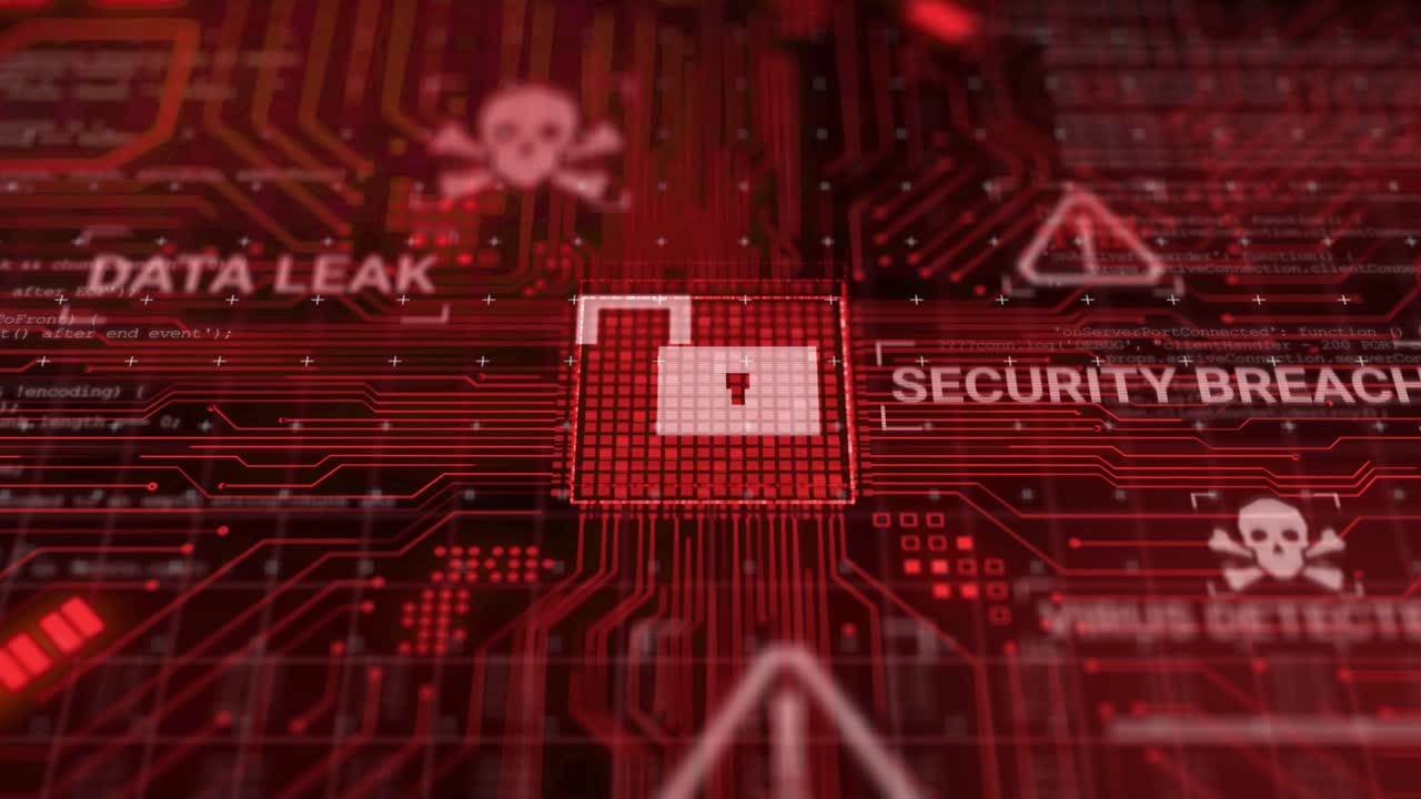 Hacker attack computer hardware microchip