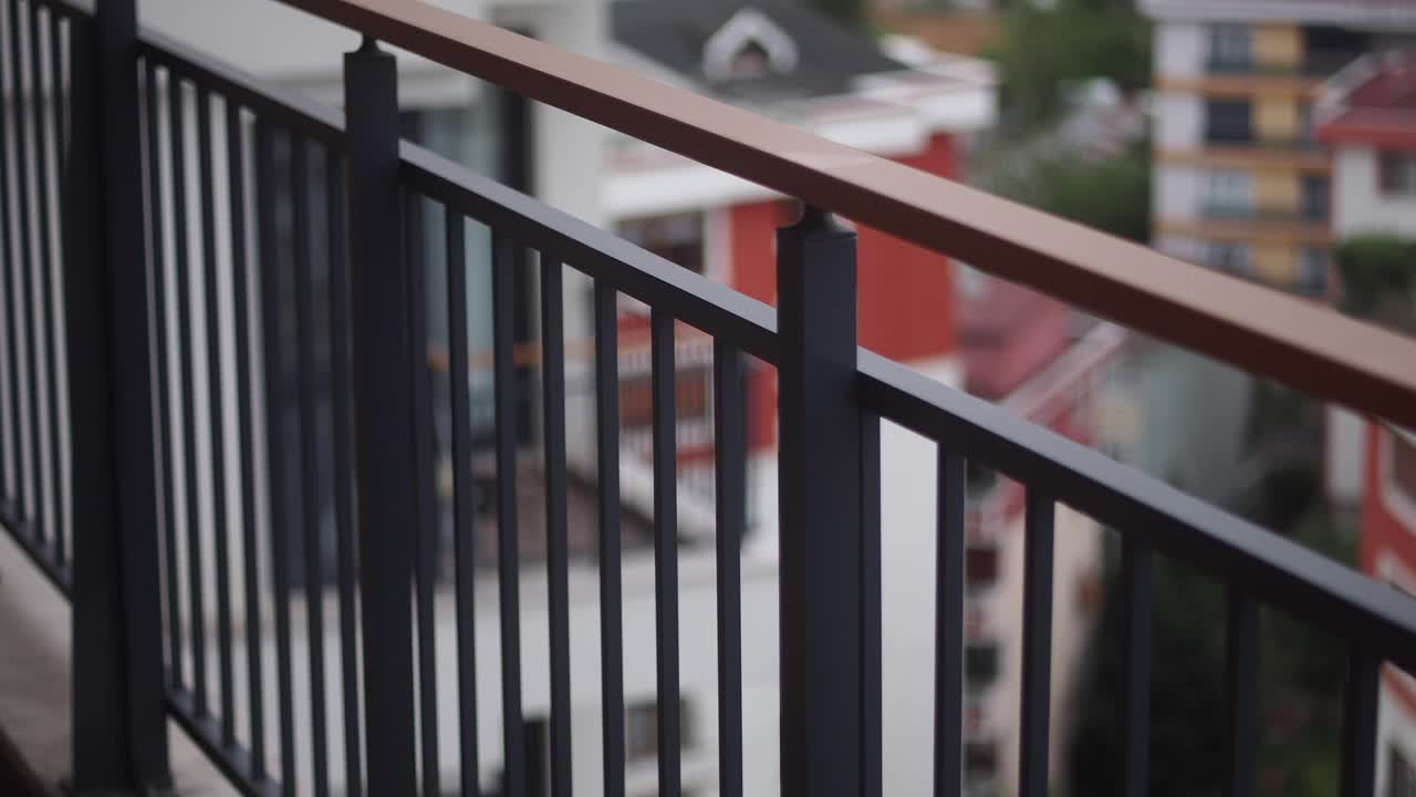 Modern Balcony Railing with City View
