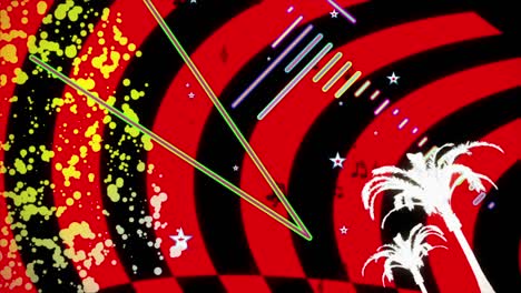 espectro de la música vintage vj bucle