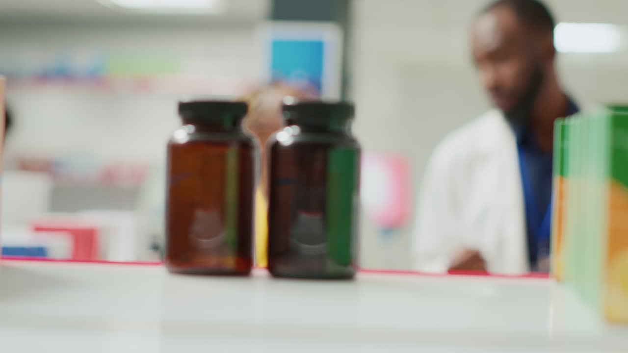 Pharmacy with Medication and Pharmacists