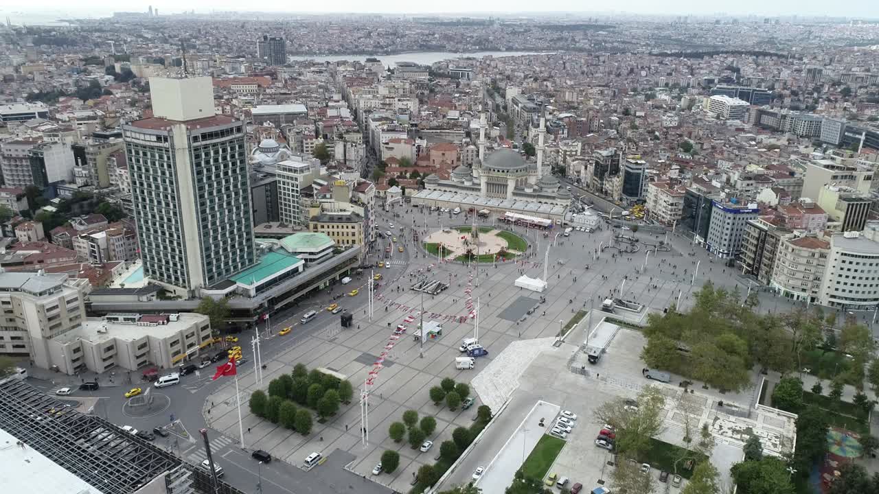 2020년 10월 19일, 터키 이스탄불의 타크시마 광장 (taksim square)