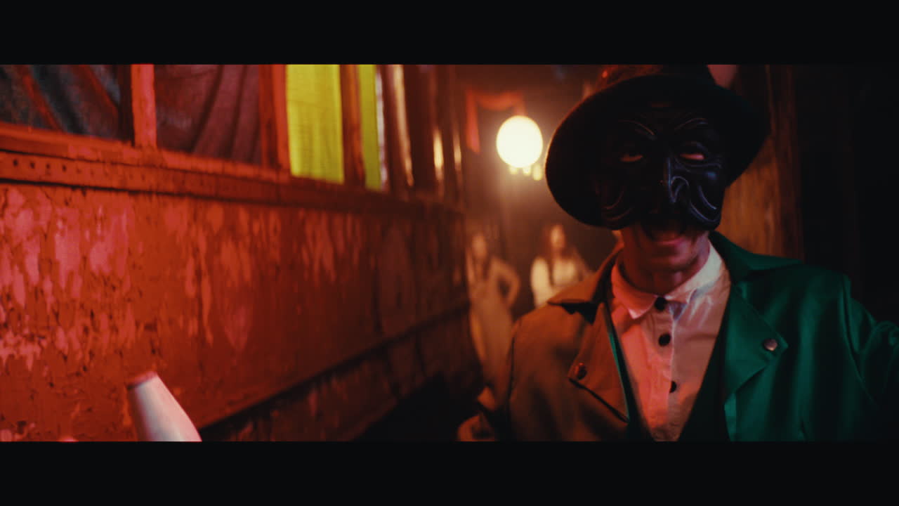 An performer in the gypsy circus camp