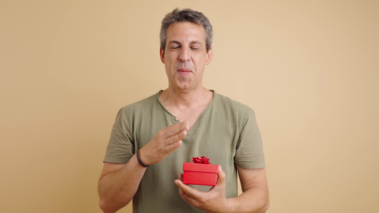 Man Receiving a Special Gift