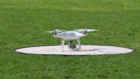 the drone takeoff on a bright sunny day, drone flying, drone camera, quadcopters